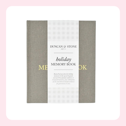 DUNCAN AND STONE| Holiday Memory Book & Family Keepsake