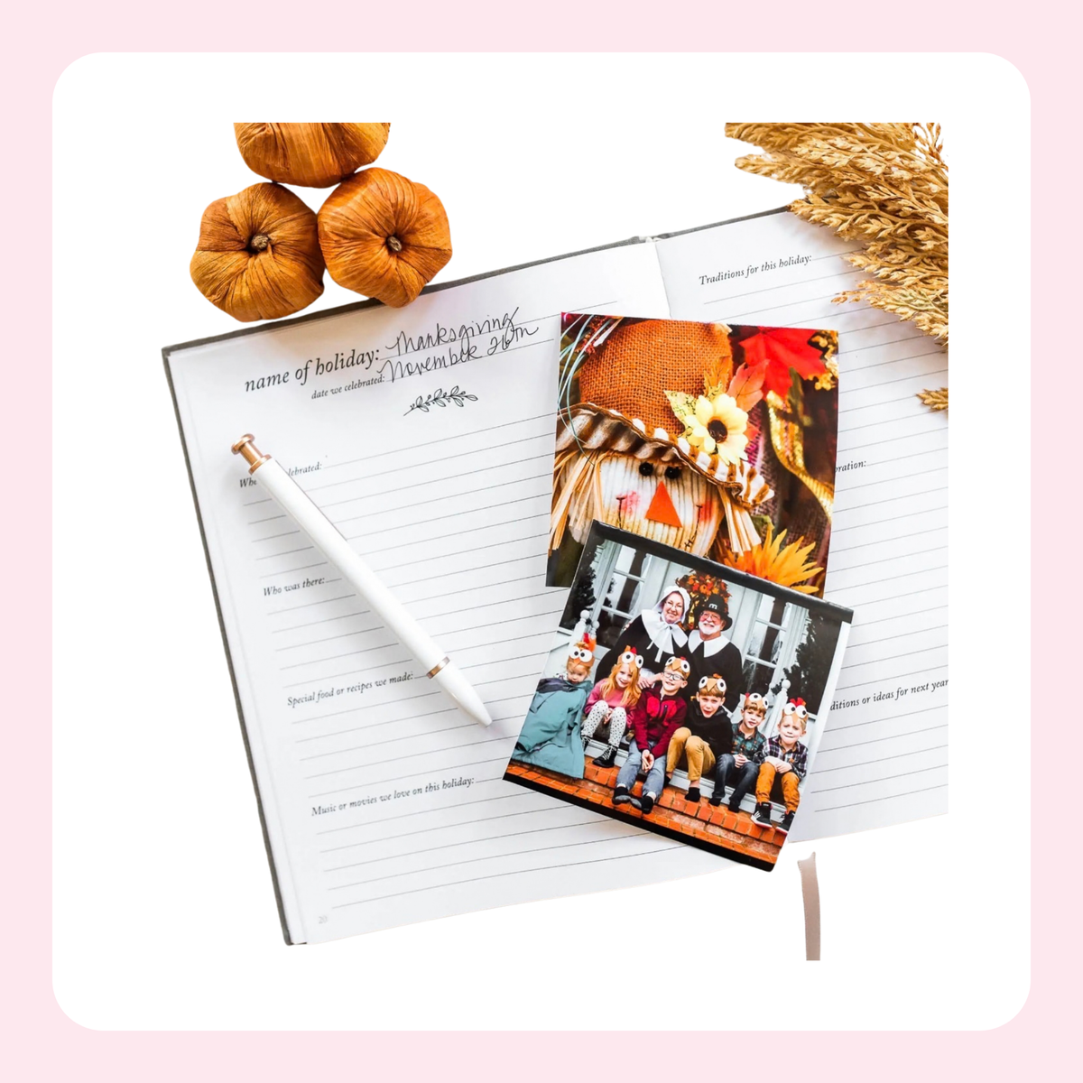 DUNCAN AND STONE| Holiday Memory Book & Family Keepsake